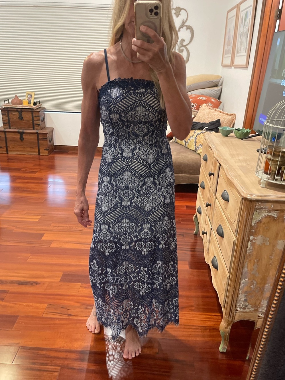 FOXIEDOX lace midi dress